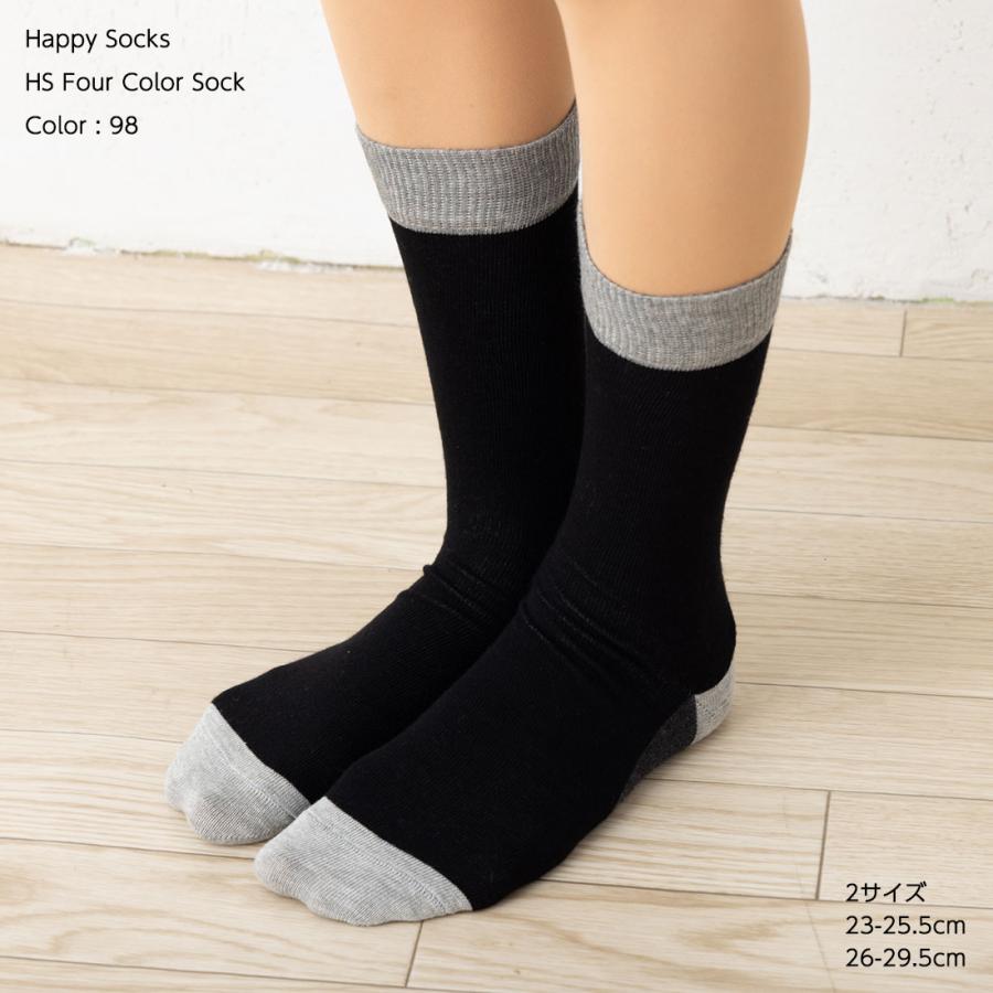 HappySocks HS フォーカラー ソックス (色番号98)(2325.5cm・2629.5cm) 靴下 国内正規品 ハッピーソックス Four Color Sock hs