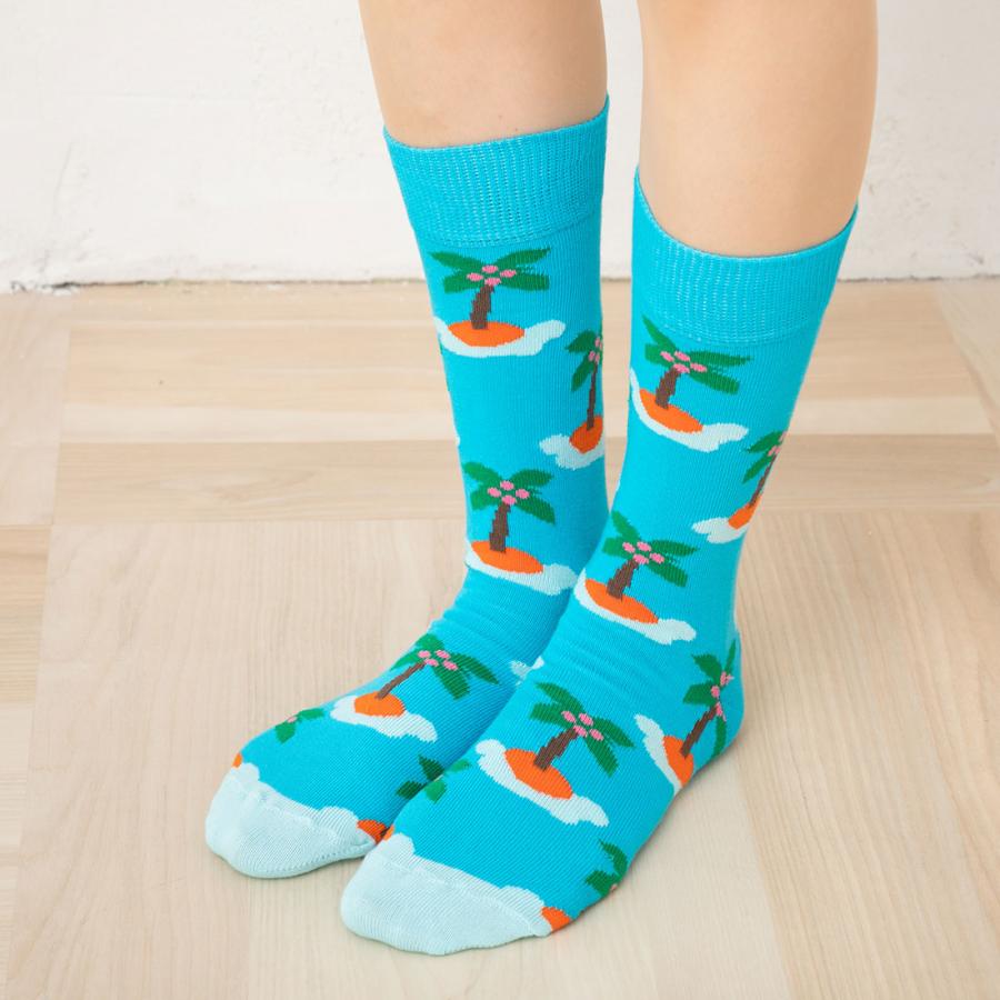 HappySocks HS アイランド ソックス (色番号65)(23-25.5cm・26-29.5cm) 靴下 国内正規品 ハッピーソックス Island Sock｜bisokuhanamai｜02