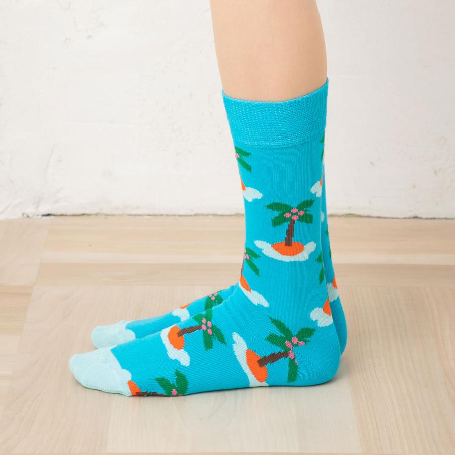 HappySocks HS アイランド ソックス (色番号65)(23-25.5cm・26-29.5cm) 靴下 国内正規品 ハッピーソックス Island Sock｜bisokuhanamai｜03