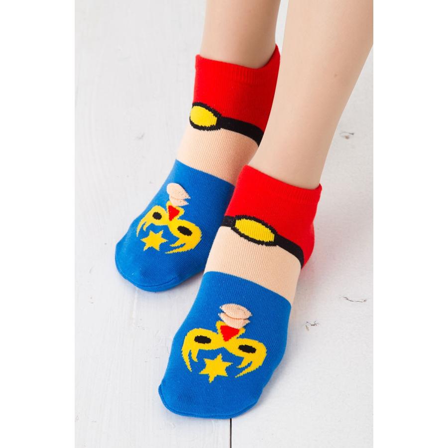 おもしろソックス マスクマン(プロレスラー)柄 22-25cm 日本製