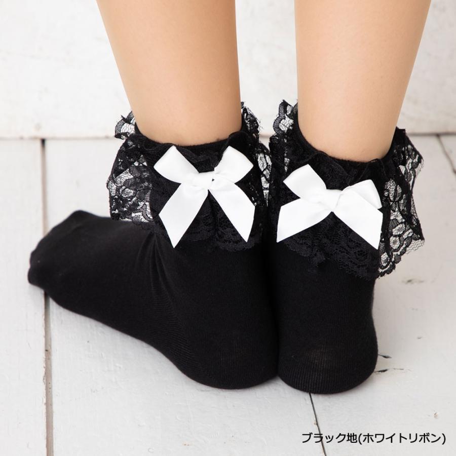 即日発送LIS CALLA｜“My Diary”花柄リボンソックス（ブラック） 即日発送LIS CALLA｜“My Diary”花柄リボンソックス（ブラック） 即日