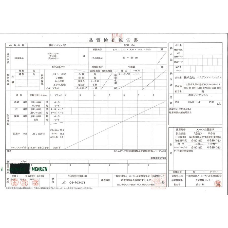 段階 着圧 ハイソックス (足首31hpaの強力着圧)(23-25cm) 靴下 レディース｜bisokuhanamai｜06