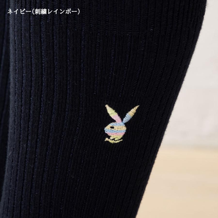 PLAYBOY スクールソックス プレイボーイ 28cm丈 ワンポイント PLAYBOY スクールソックス プレイボーイ 28cm丈 ワンポイント