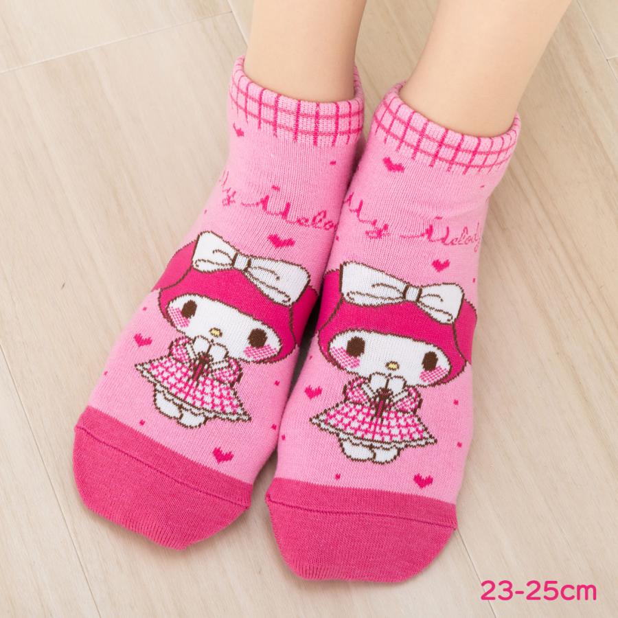 マイメロディ (ピンク)マイメロディ クチゴムチェック スニーカー丈  