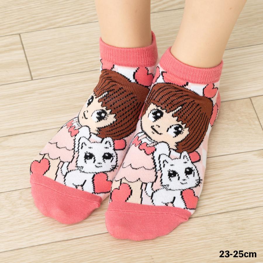 ブラック・ジャック ピノコ スニーカー丈ソックス 23-25cm 靴下