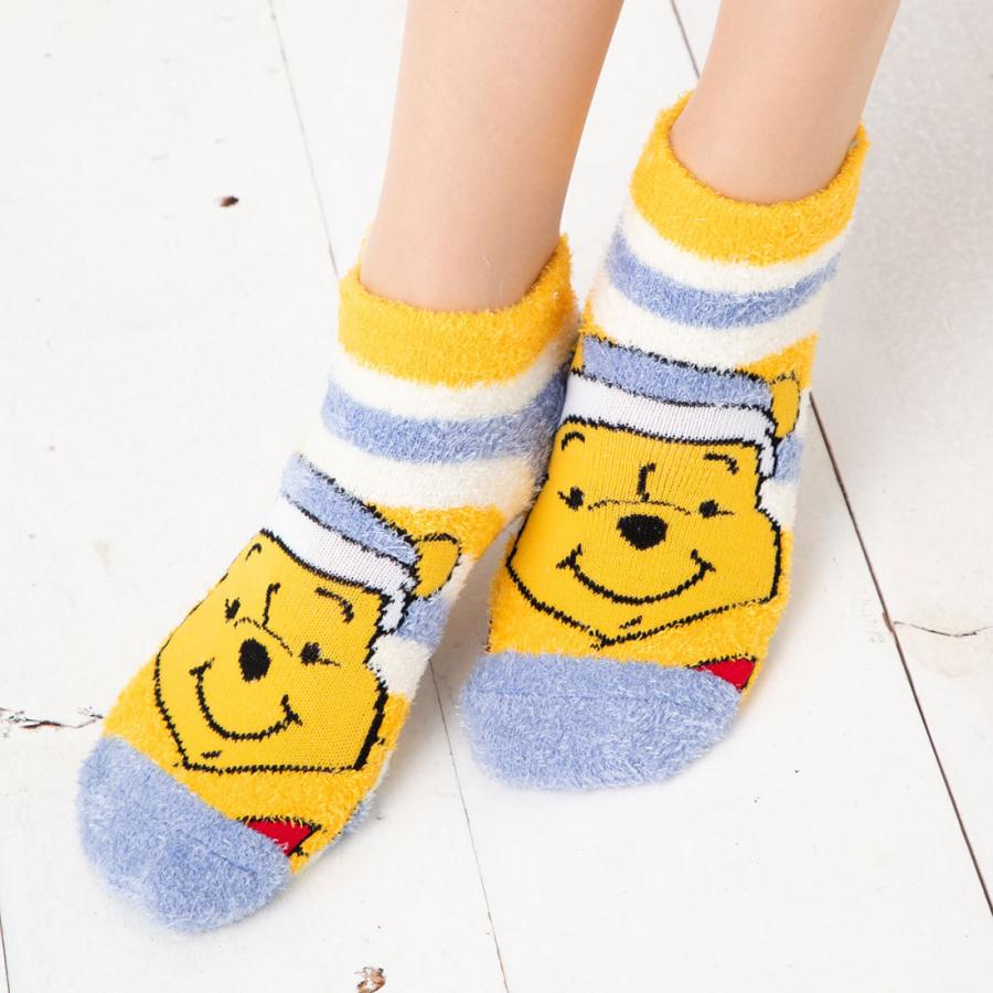 ディズニー もこもこソックス くまのプーさん ボーダー 23 25cm レディース ルームソックス キャラクター くるぶし丈 靴下 Sp Awds5914j レッグウェア専門店 美足花舞 通販 Yahoo ショッピング