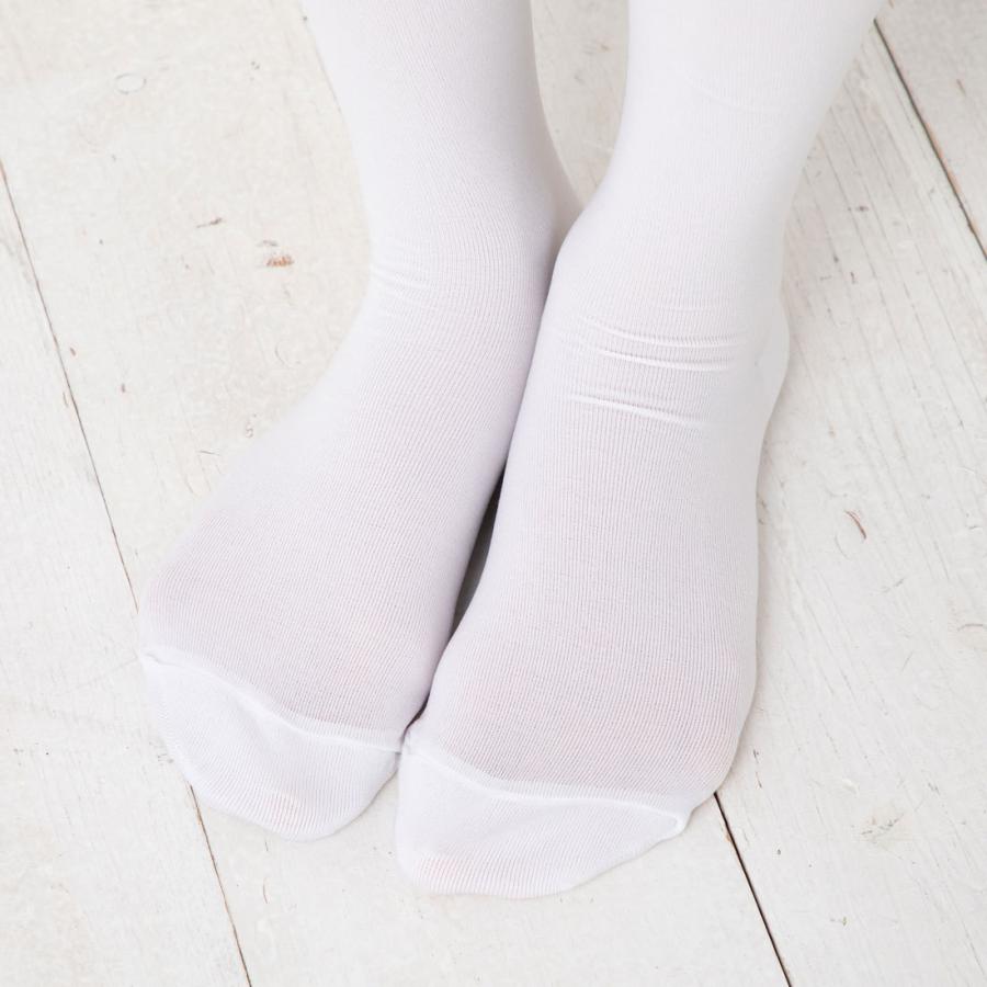 ニーハイソックス ホワイト ナイロン素材 23-25cm 白 ニーハイソックス ホワイト ナイロン素材 23-25cm 白