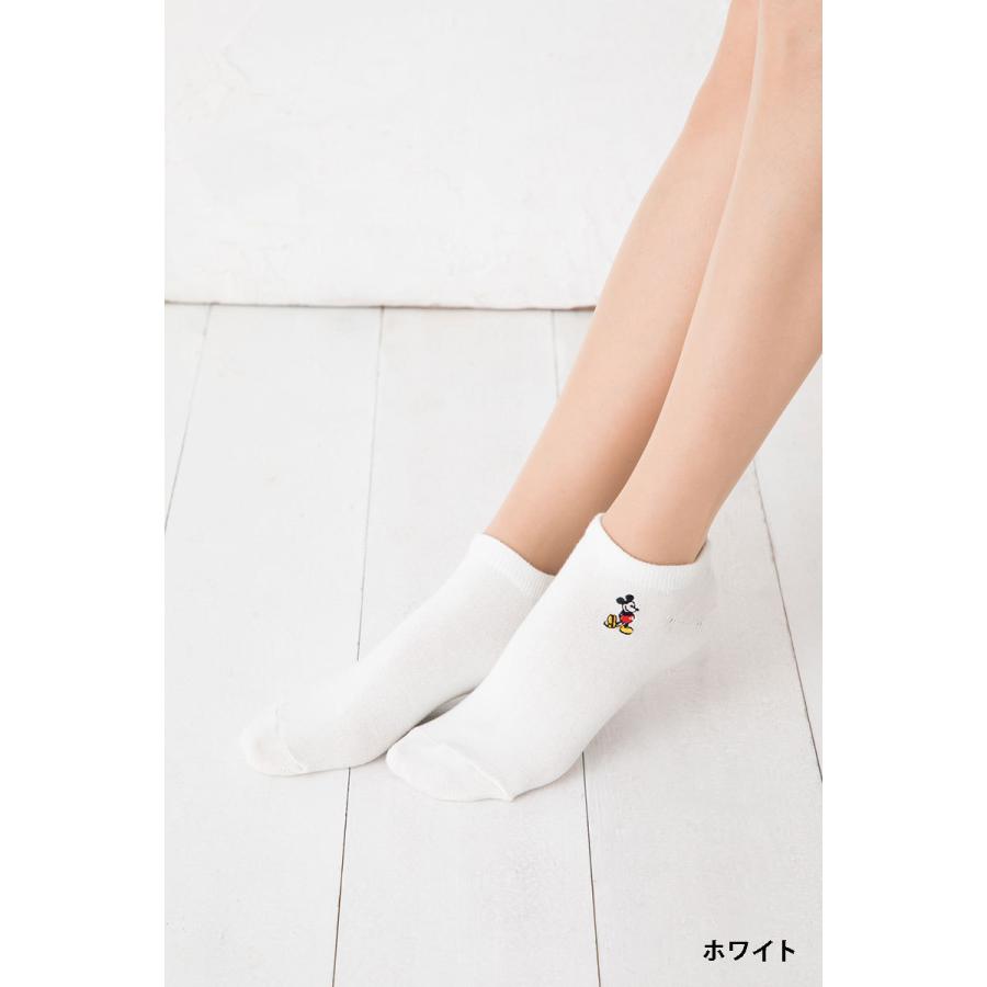 Disney（ディズニー） ミッキーマウス ワンポイント刺繍 スニーカー丈