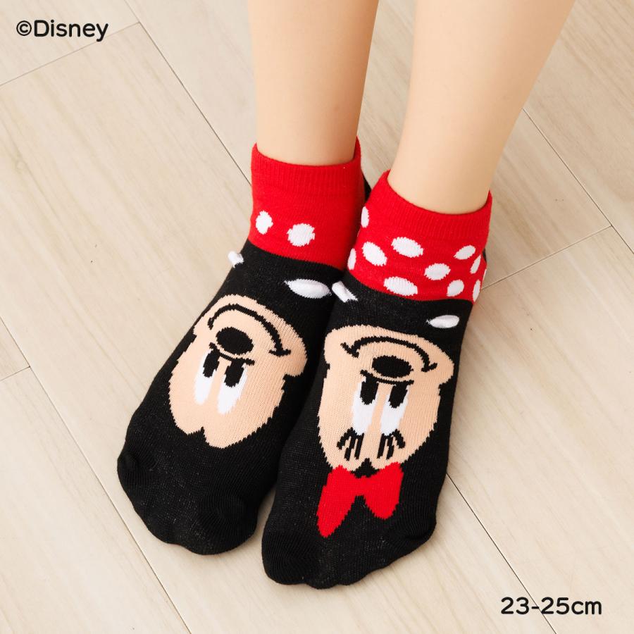 Disney（ディズニー） ミッキー ミニー 左右柄違いパペット ソックス