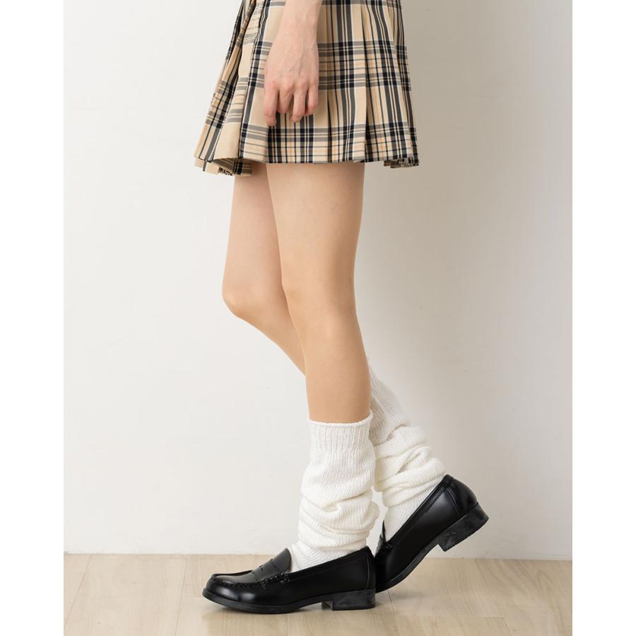 E.G.SMITH フラットルーズソックス 50cm丈 23-27cm ホワイト 白 E.G.SMITH フラットルーズソックス 50cm丈 23-27cm ホワイト 白