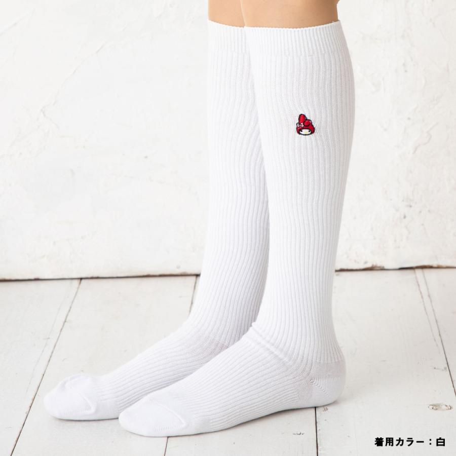 マイメロディ (着圧)マイメロディ ワンポイント刺繍 スクール