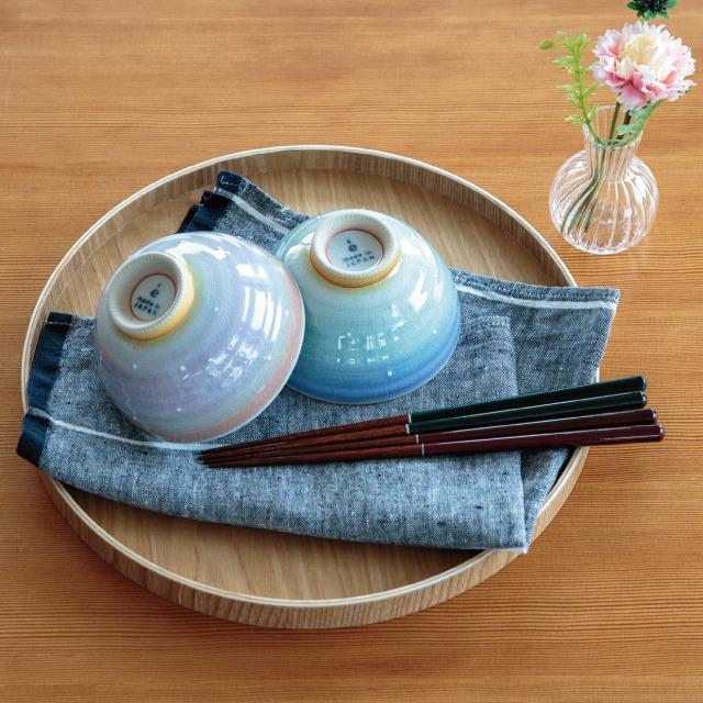 BISQUE そらのいろ夫婦茶碗ギフト 結婚祝い プレゼント 夫婦茶碗