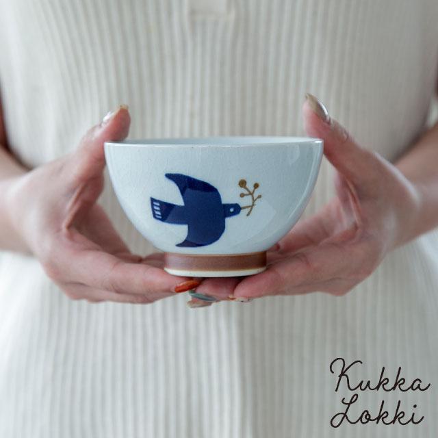 BISQUE 茶碗 Kukka Lokki クッカロッキ 北欧風 鳥 波佐見焼 おしゃれ