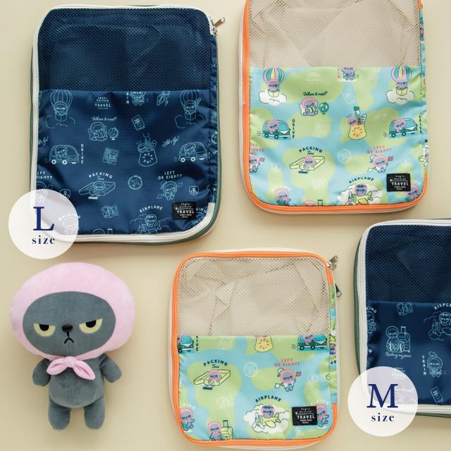 BISQUE 圧縮ポーチM アングリーマチコトラベル Angry Machiko Travel