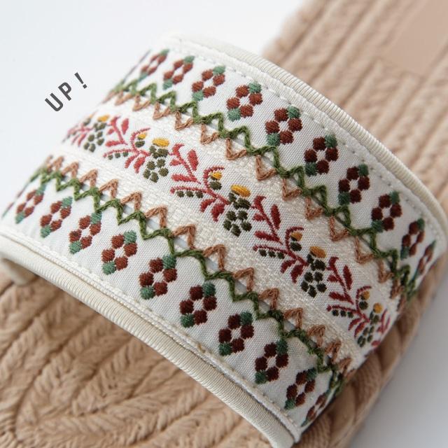 BISQUE スリッパM Flower Tape フラワーテープ 23 23.5 24 24.5cm