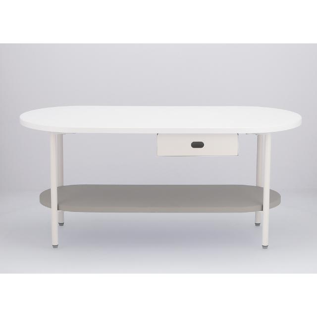 Chamill チャミル ティッシュ収納付テーブル 90cm 40cm MDF 棚 不二貿易_10