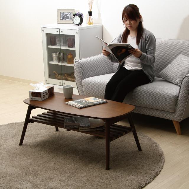 不二貿易（Fuji Boeki） 折れ脚センターテーブル ノルン 6310−19SKV