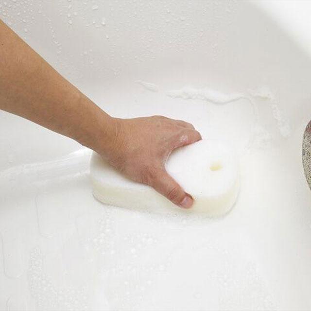 お風呂のスポンジ ダブル ホワイト 日本製 ポリウレタン ナイロン マーナ｜bisque-onlineshop｜02