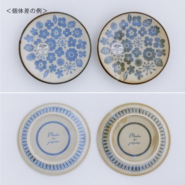 BISQUE プレート Kukka Lokki クッカロッキ 中皿 北欧 鳥 花柄 美濃焼