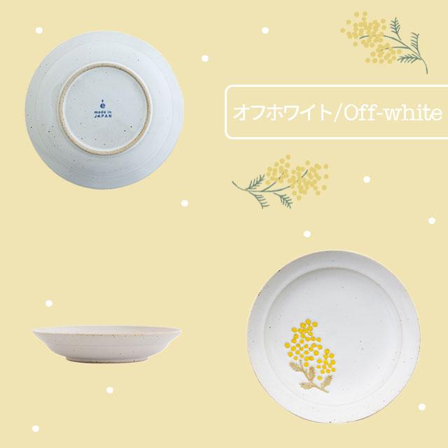BISQUE プレートM ミモザ ワルツ Mimosa Waltz 皿 15cm 花柄 波佐見焼