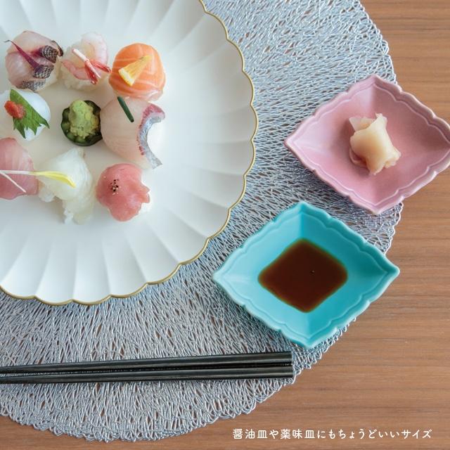 BISQUE 小皿 四季折々 12cm 波佐見焼 陶器 和食器 日本製 プレート 春