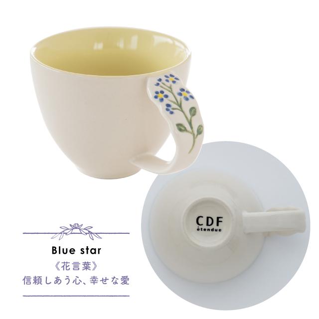 BISQUE マグ Florist フローリスト 190ml 花柄 白 陶器 おうちカフェ