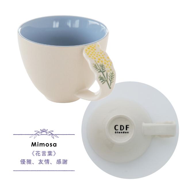 BISQUE マグ Florist フローリスト 190ml 花柄 白 陶器 おうちカフェ