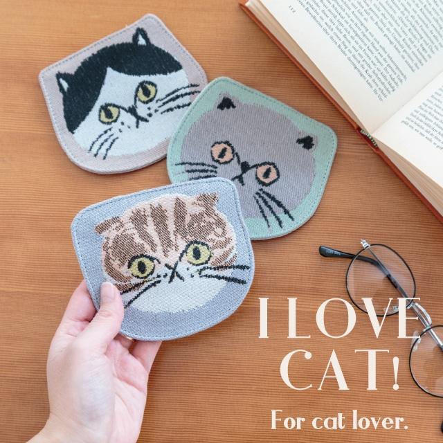 BISQUE プレイスマットS I LOVE CAT! アイラブキャット！ コースター