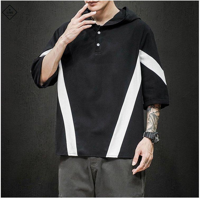 日本限定 Tシャツ カットソー 七分丈tシャツ メンズ パーカー ビッグt ゆったり 五分丈 七分丈tシャツ フード付き パーカー夏 カジュアル 大きいサイズ 代 30代 40代 Www Threeriversofs Com