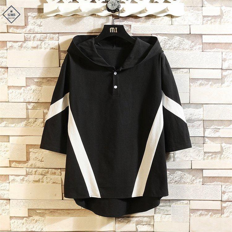 日本限定 Tシャツ カットソー 七分丈tシャツ メンズ パーカー ビッグt ゆったり 五分丈 七分丈tシャツ フード付き パーカー夏 カジュアル 大きいサイズ 代 30代 40代 Www Threeriversofs Com