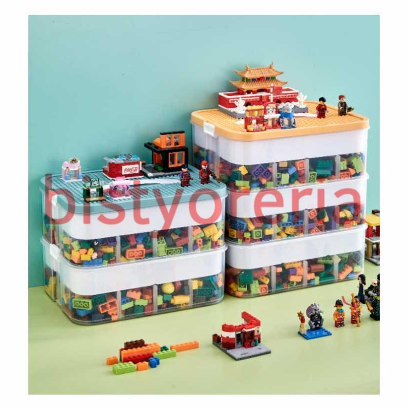 3層式 おもちゃ 収納 レゴ ブロック 収納 ケース レゴ 収納ケース ブロック おもちゃ収納 レゴ 仕切り キッズ お片付け ブロック収納ボックス｜bistyoreria｜21