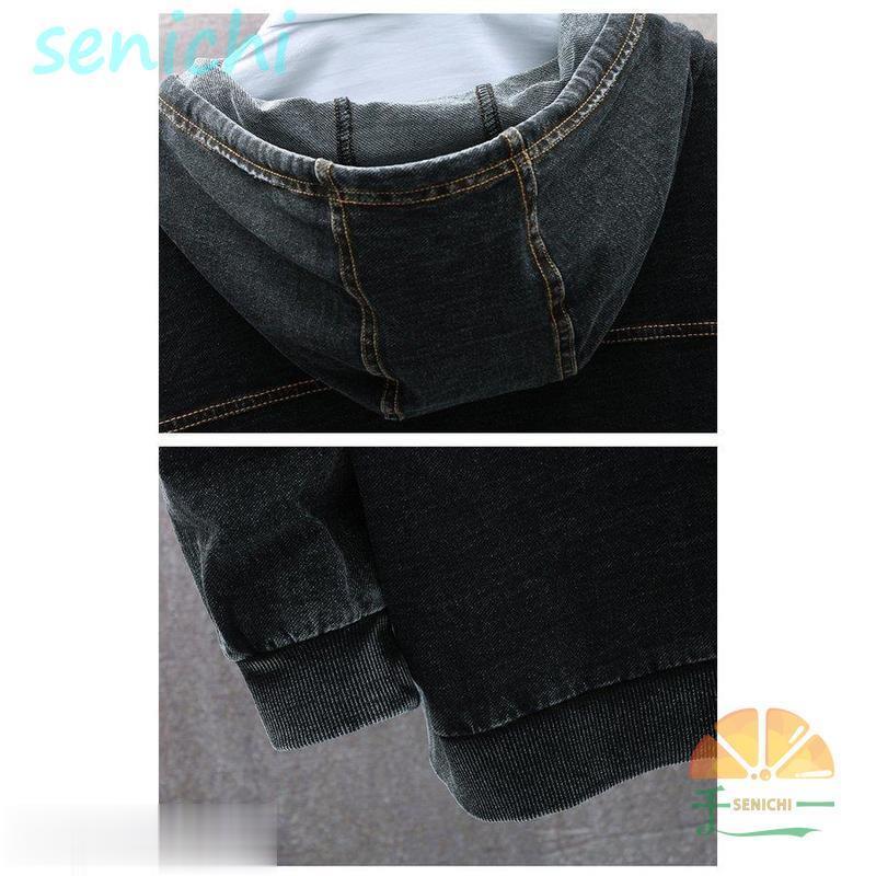 パーカー メンズ 長袖 大きいサイズ プルオーバーパーカー デニム