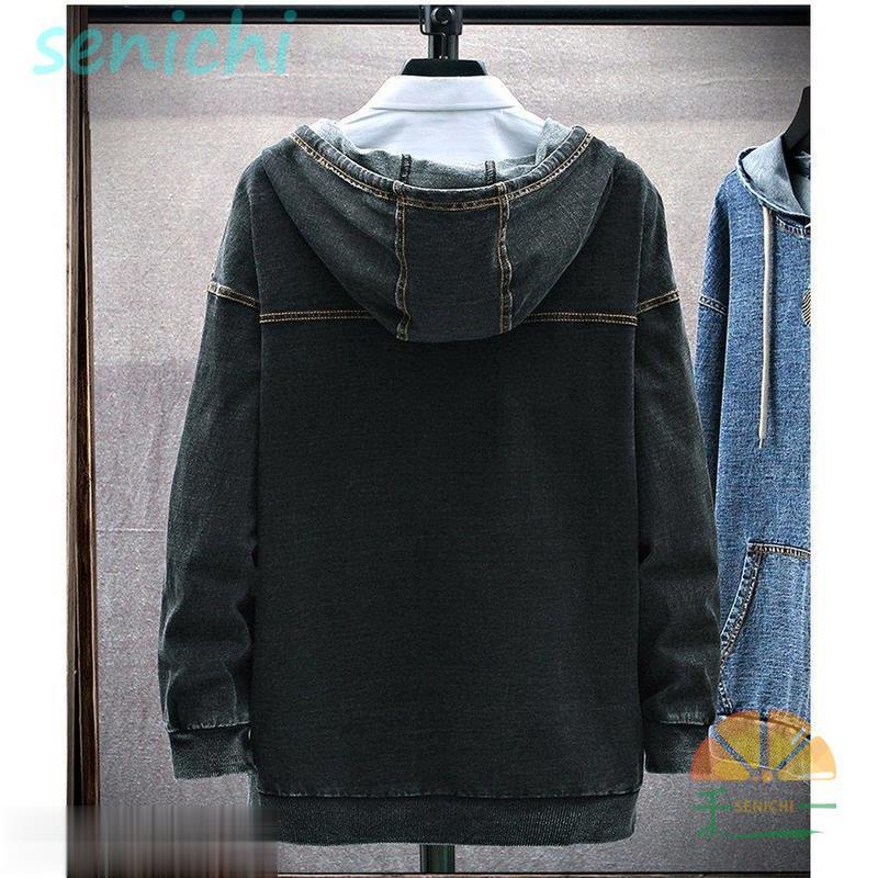 パーカー メンズ 長袖 大きいサイズ プルオーバーパーカー デニム