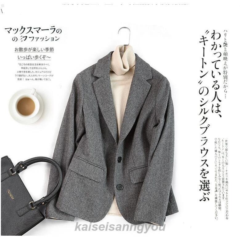 ウールテーラードジャケット レディース テーラードジャケット オータムジャケット ウィンタージャケット 株式会社錦通勤 S グレー カジュアル ウールテーラードジャケット レディース テーラードジャケット