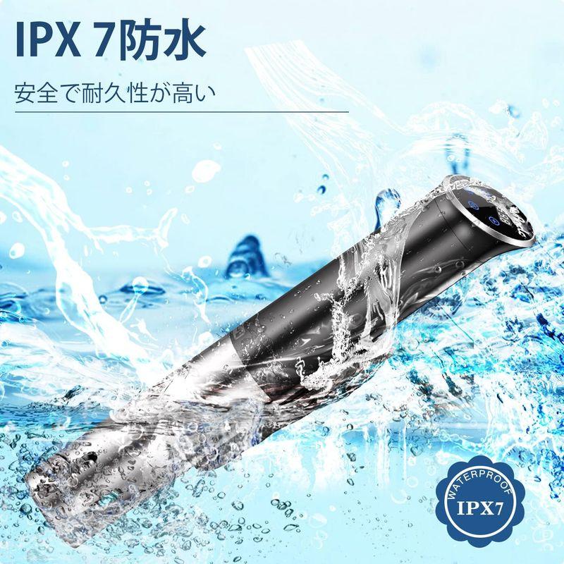 低温調理器 Wancle 真空調理器 1100Wハイパワー IPX7防水低温調理器具 スロークッカー コンパクト 小型で収納しやすい 日本語｜bisuta｜05