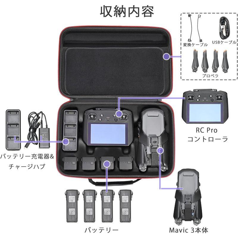 RLSOCO DJI Mavic 3 Classic Mavic 3 Cine Mavic 3用収納ケース Mavic 