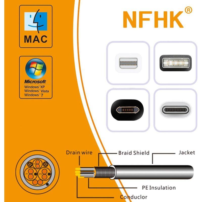 NFHK 2pcs USB-C Type C to Midi Adapter Converter Lectronic Musical Ins｜bisuta｜03