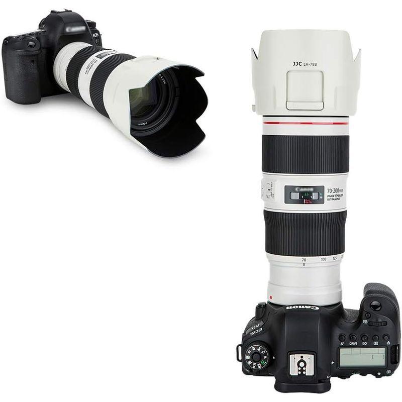 ホワイトレンズフードシェード Canon EF 70-200mm f/4L is II USMレンズ用 Canon ET-78Bフード交換用｜bisuta｜05