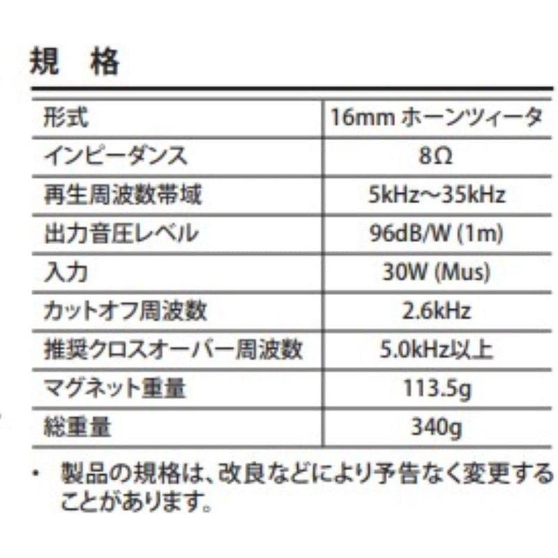 FOSTEX ホーン型ツイーター（1本） FT-17H｜bisuta｜02