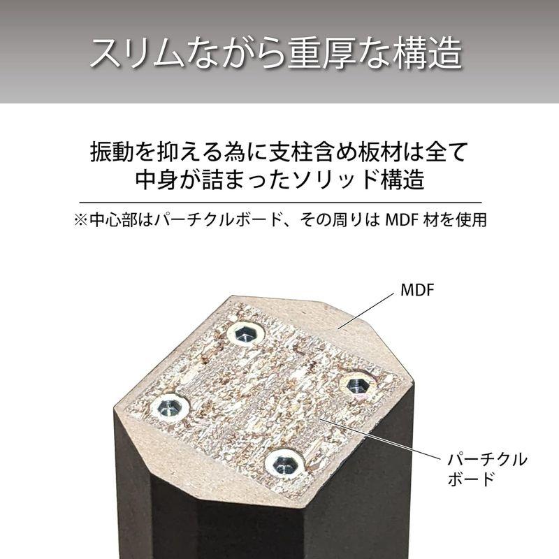 ハヤミ工産 スピーカースタンド 高さ70? 2台1組 ブラック SB-967｜bisuta｜02