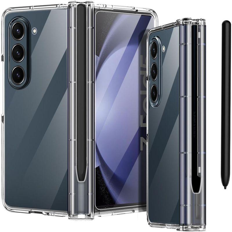 AICase Samsung Galaxy Z Fold 5 5G ケース 内蔵スクリーンプロテクター S ペンホルダー付き 360 フルボ｜bisuta｜06