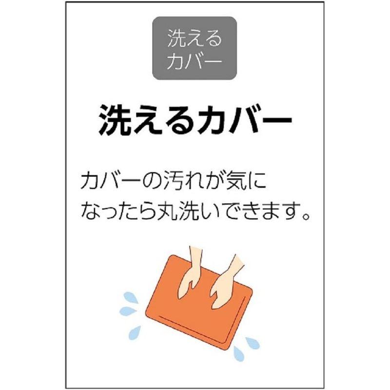コイズミ ホットマット 洗えるカバー 48×48cm KDM-4562｜bisuta｜02