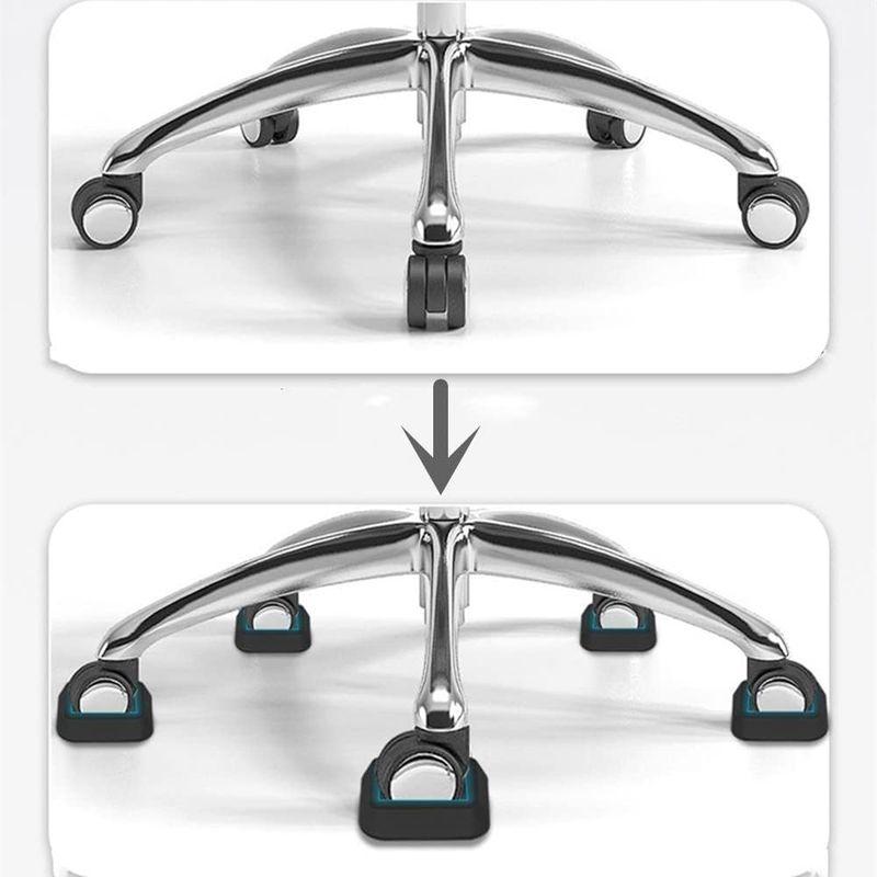 Phitruer キャスター ストッパー 5個入 椅子 キャスター 固定 振動吸収 静音 キャスターストップ 車輪止め 家具 固定 床保護｜bisuta｜04