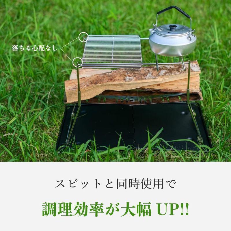 Tokyo Camp 焚き火台専用 焼き網 五徳 ロストル ステンレス バーベキューグリル 洗いやすい ワイヤー網 キャンプグリル (網(標｜bisuta｜09