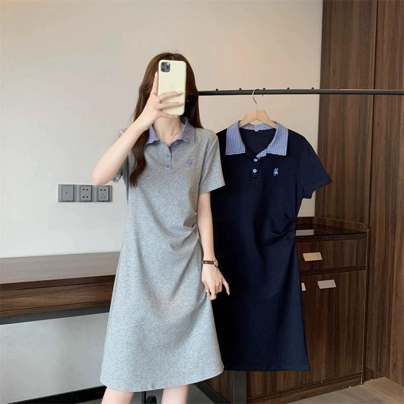 Munsingwear ゴルフポロワンピース　ゆったり 大きいサイズ　LL XL ポロワンピース レディース ワンピース 無地 ゴルフウェア ゆったり