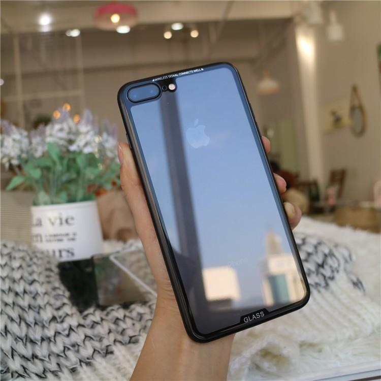 iphone8 iPhone8Plus全面保護背面ガラスフィルム 透明強化