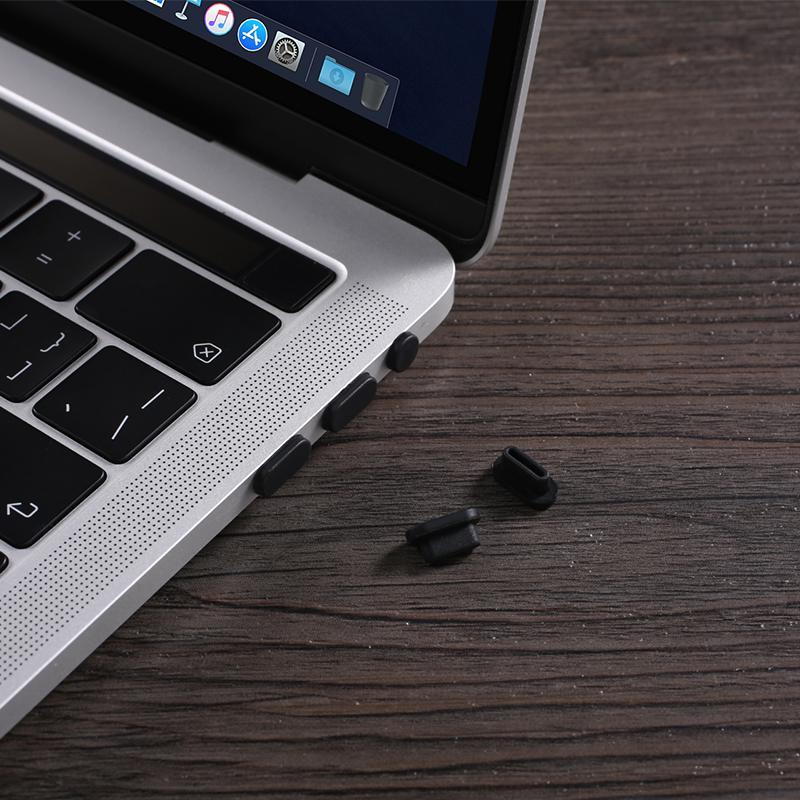 5個入り コネクタキャップ ダストプラグ MacBook Pro 対応 ポート用 シリコン蓋 防水 防塵カバー｜bisyodo｜04