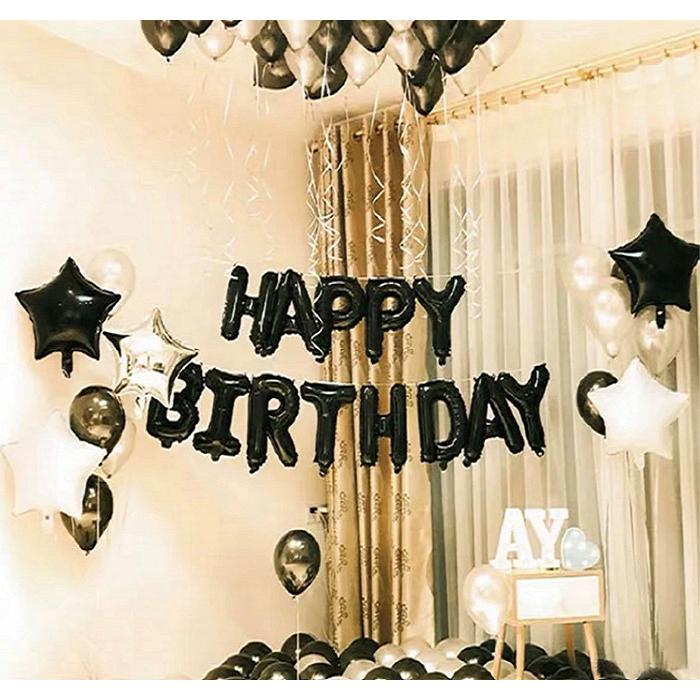 誕生日バルーン 黒バルーン 黒風船 誕生日 バルーン バースデーパーティーグッズ 5 好評