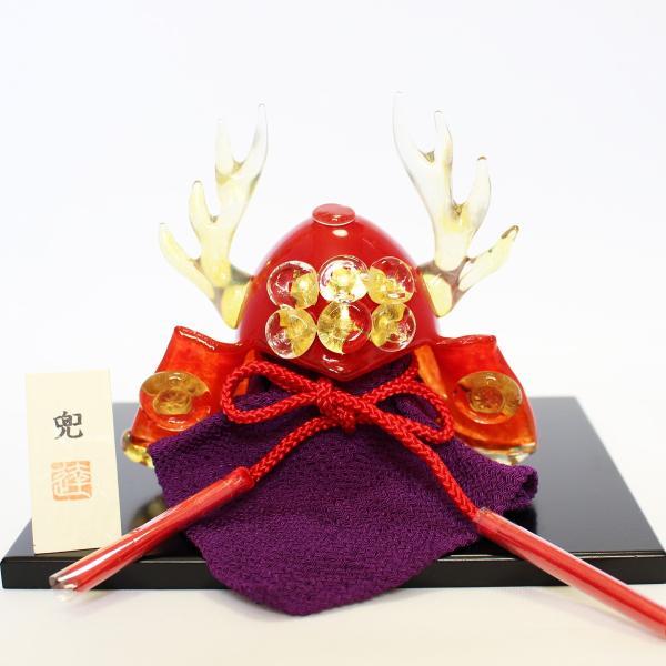 ガラスの兜 真田幸村 glass calico グラスキャリコ ハンドメイド ガラスアート ５月 端午の節句 五月人形 兜飾り オブジェ 室内 インテリア お祝い ギフト |  | 01