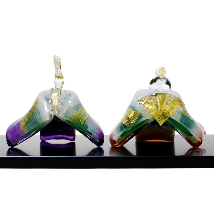 ガラスのお雛様 ひとえ雛 春風 SAIZOU GLASS LABO 可児友紀 ハンドメイド ガラスアート 雛人形 ひな人形 おひなさま オブジェ おしゃれ コンパクト ギフト